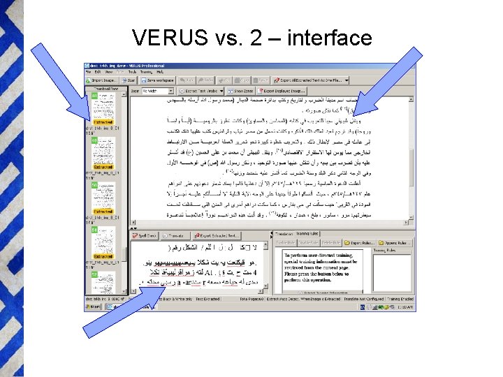 VERUS vs. 2 – interface 