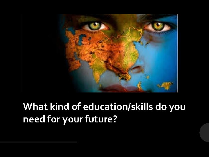 What kind of education/skills do you need for your future? 