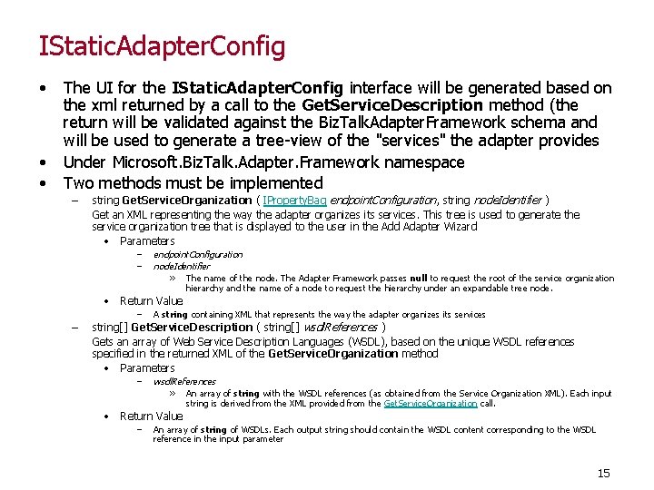 IStatic. Adapter. Config • • • The UI for the IStatic. Adapter. Config interface