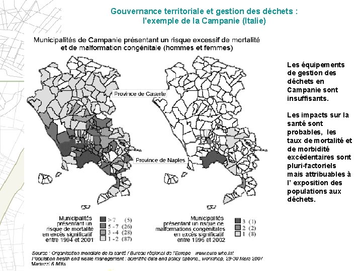 Gouvernance territoriale et gestion des déchets : l'exemple de la Campanie (Italie) Les équipements