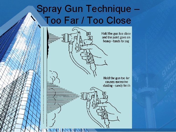 Spray Gun Technique – Too Far / Too Close 