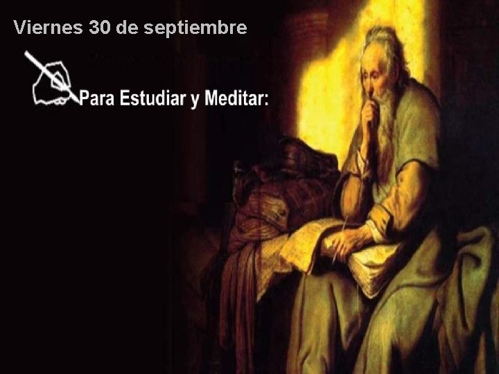 Viernes 30 de septiembre 