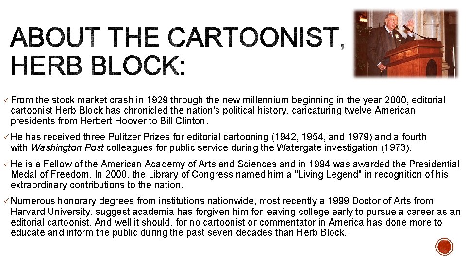 ü From the stock market crash in 1929 through the new millennium beginning in