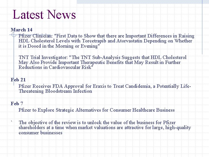 Latest News March 14 Pfizer Clinician: "First Data to Show that there are Important