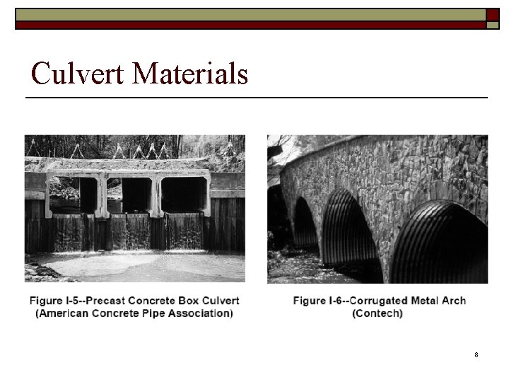 Culvert Materials 8 