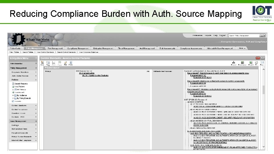 Reducing Compliance Burden with Auth. Source Mapping 
