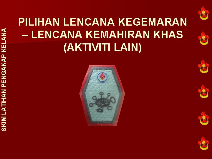 SKIM LATIHAN PENGAKAP KELANA PILIHAN LENCANA KEGEMARAN – LENCANA KEMAHIRAN KHAS (AKTIVITI LAIN) 