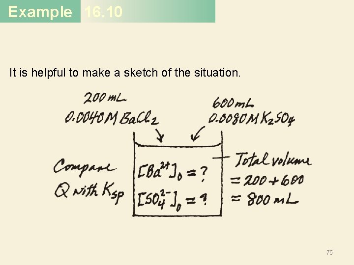 Example 16. 10 It is helpful to make a sketch of the situation. 75