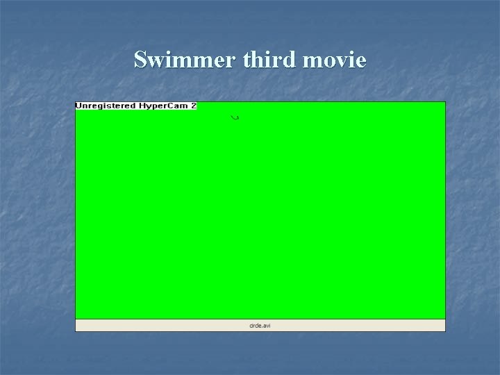 Swimmer third movie 