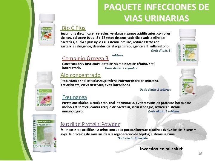  Bio C Plus PAQUETE INFECCIONES DE VIAS URINARIAS Seguir una dieta rica en