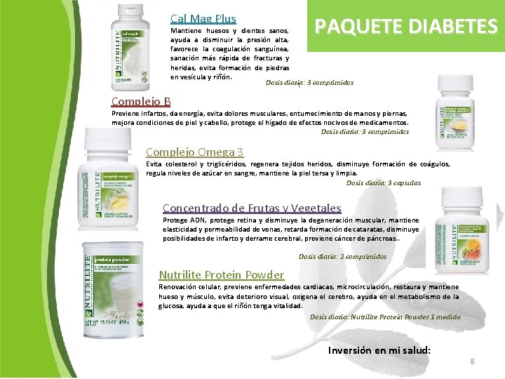 Cal Mag Plus PAQUETE DIABETES Mantiene huesos y dientes sanos, ayuda a disminuir la