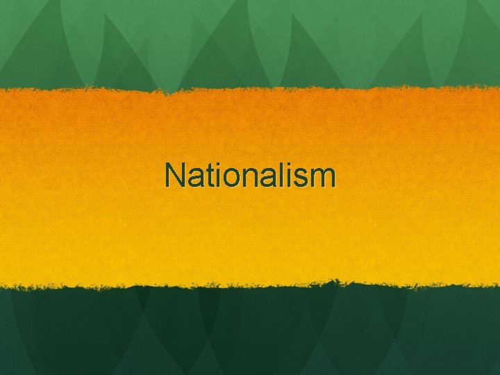 Nationalism 