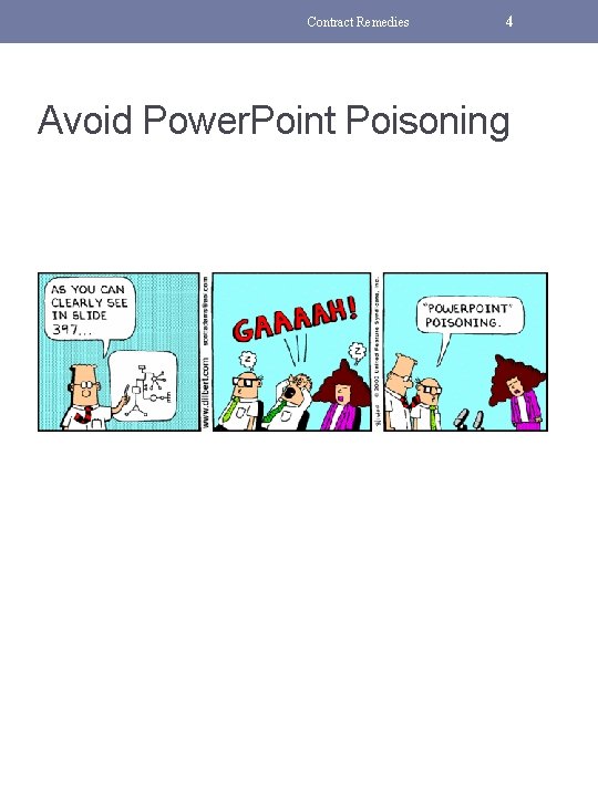 Contract Remedies 4 Avoid Power. Point Poisoning 