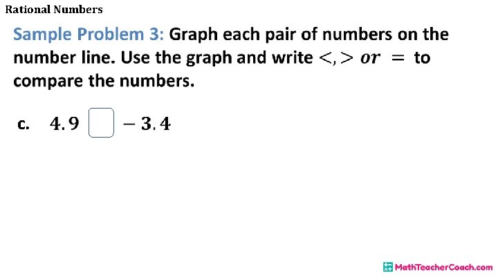 Rational Numbers • c. 