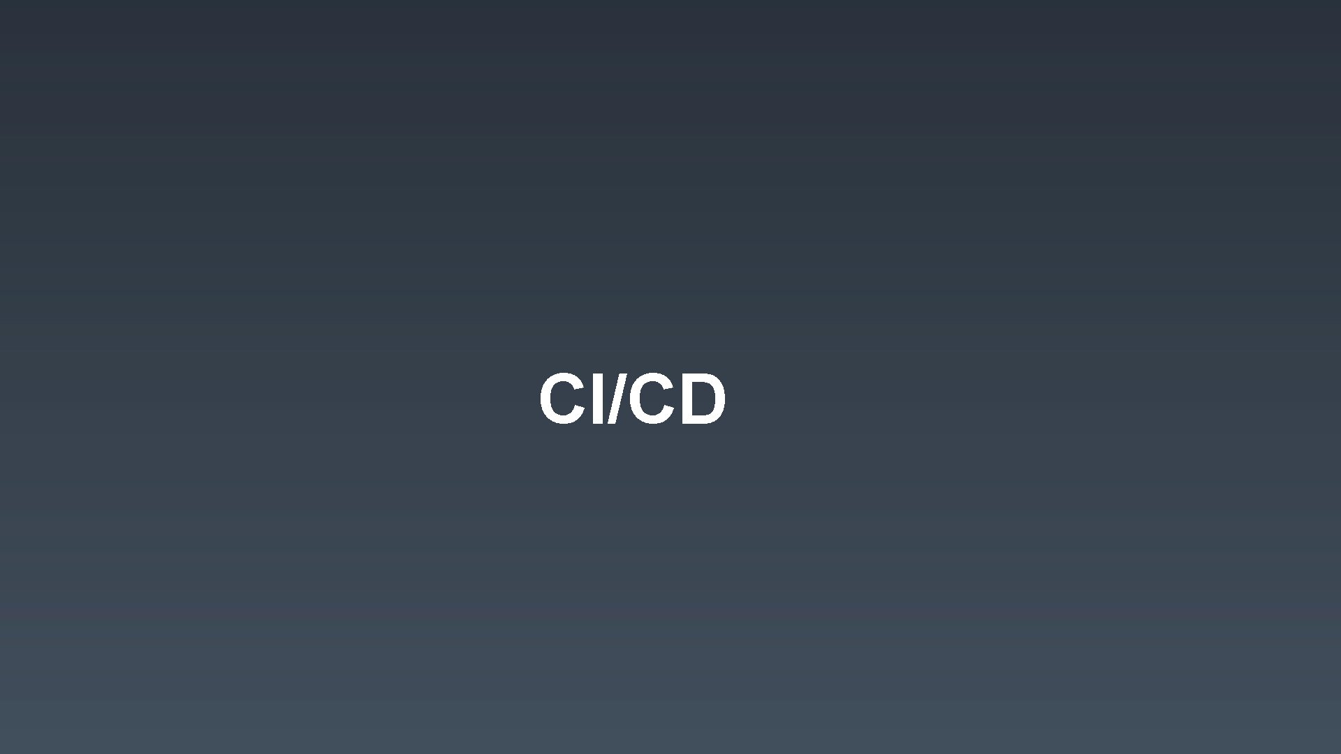 CI/CD 