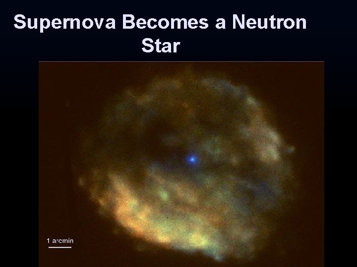 Supernova Becomes a Neutron Star Supernova Becomes a Neutron Star