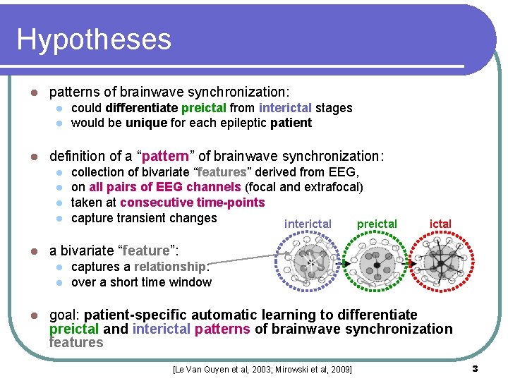 Hypotheses l patterns of brainwave synchronization: l l l definition of a “pattern” of Hypotheses l patterns of brainwave synchronization: l l l definition of a “pattern” of