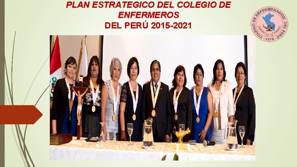 PLAN ESTRATEGICO DEL COLEGIO DE ENFERMEROS DEL PERÚ 2015 -2021 PLAN ESTRATEGICO DEL COLEGIO DE ENFERMEROS DEL PERÚ 2015 -2021