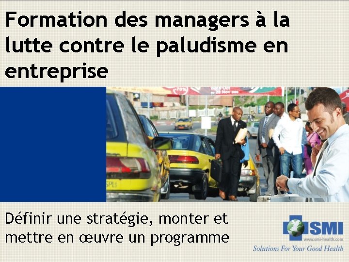 Formation des managers à la lutte contre le paludisme en entreprise Définir une stratégie,