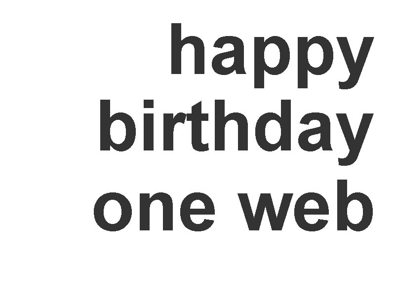 happy birthday one web 