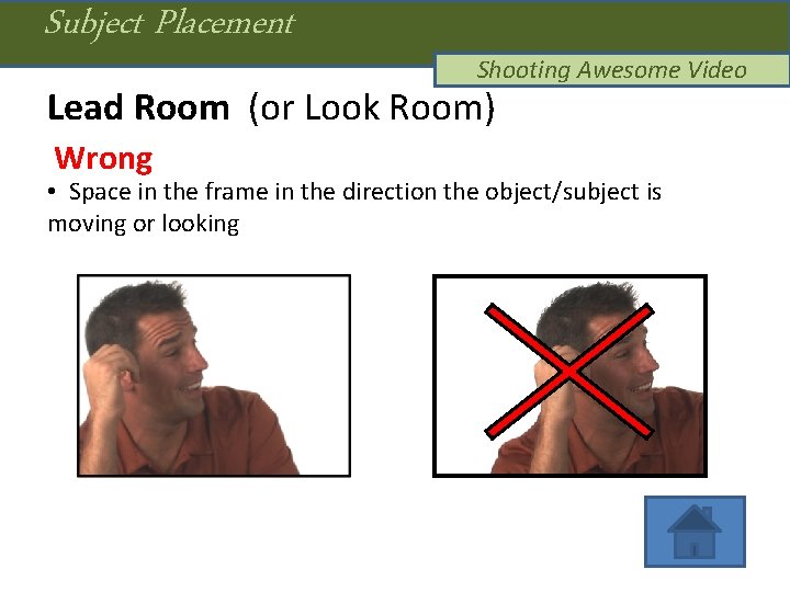 Subject Placement Shooting Awesome Video Lead Room (or Look Room) Wrong • Space in