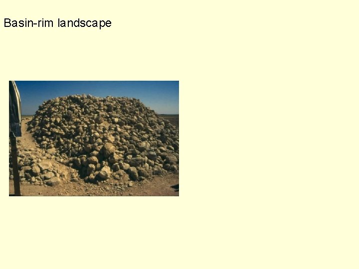 Basin-rim landscape 