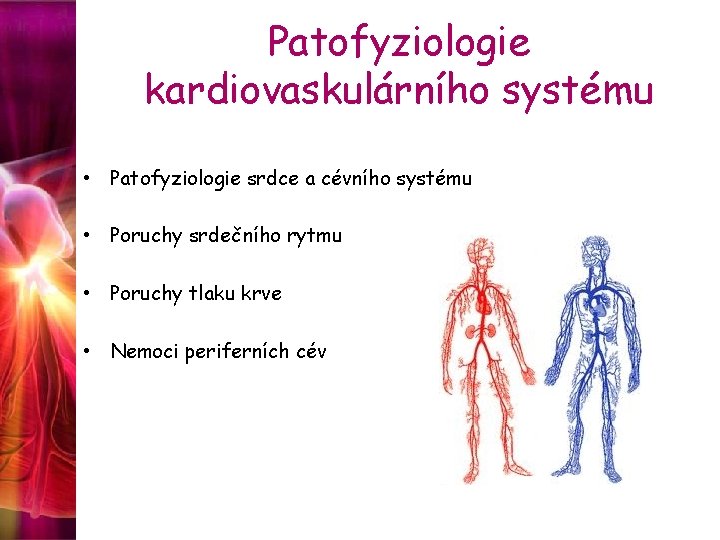 Patofyziologie kardiovaskulárního systému • Patofyziologie srdce a cévního systému • Poruchy srdečního rytmu •