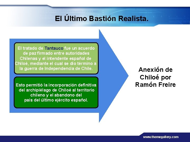 El Último Bastión Realista. El tratado de Tantauco fue un acuerdo de paz firmado