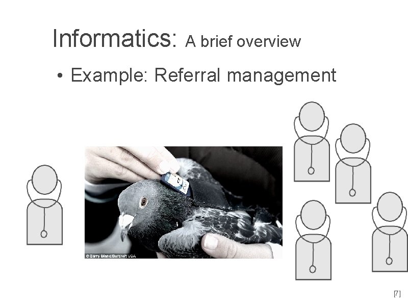 Informatics: A brief overview • Example: Referral management [7] 