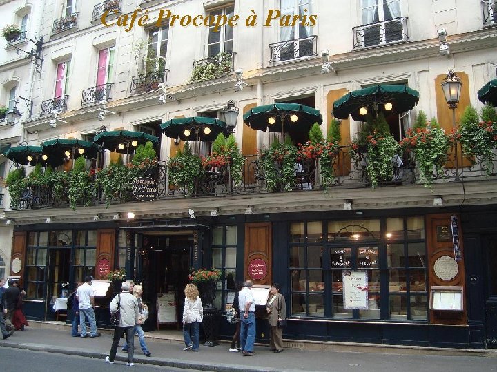 Café Procope à Paris 