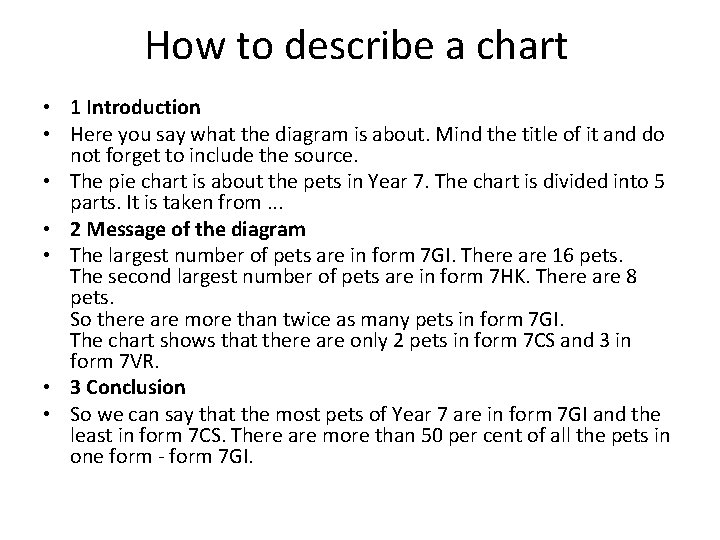 How to describe a chart • 1 Introduction • Here you say what the