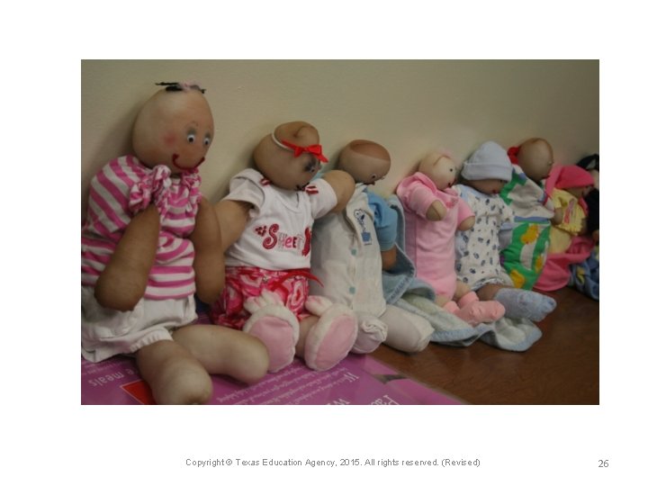 Copyright © Texas Education Agency, 2015. All rights reserved. (Revised) 26 