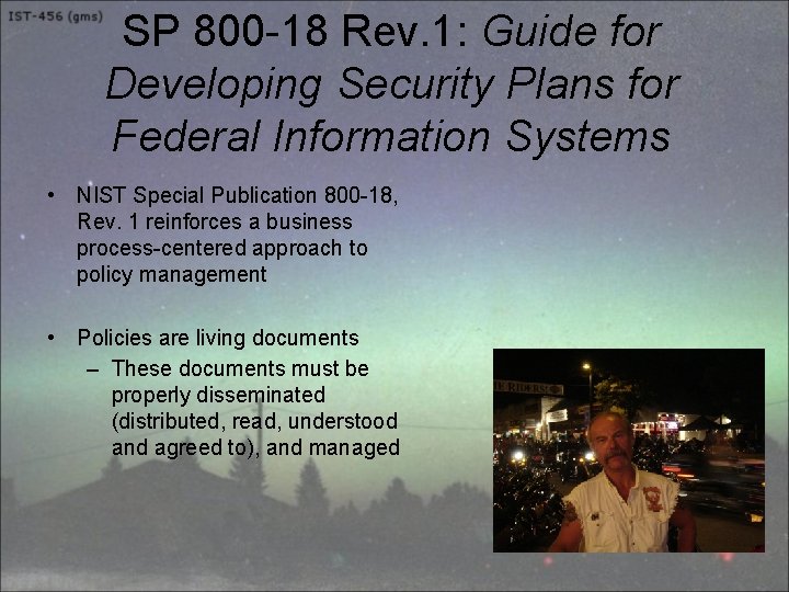 SP 800 -18 Rev. 1: Guide for Developing Security Plans for Federal Information Systems