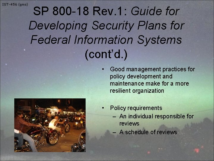 SP 800 -18 Rev. 1: Guide for Developing Security Plans for Federal Information Systems