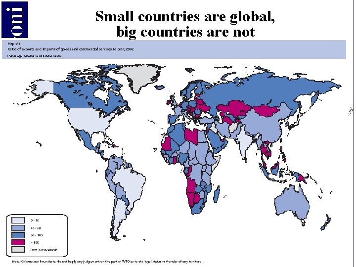 Small countries are global, big countries are not Copyright SDA Bocconi 2004 3 
