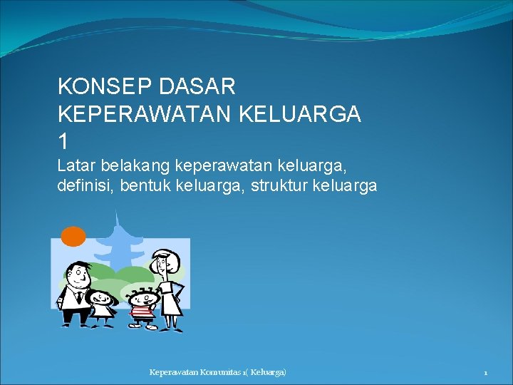 Konsep Dasar Keperawatan Keluarga 1 Latar Belakang Keperawatan