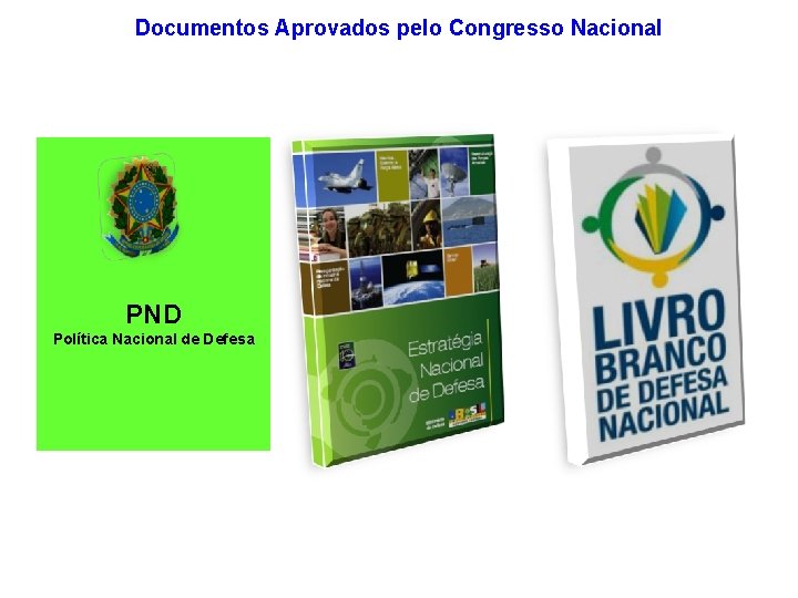 Documentos Aprovados pelo Congresso Nacional PND Política Nacional de Defesa 