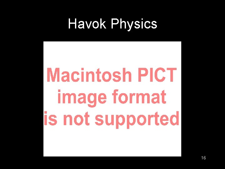 Havok Physics 16 