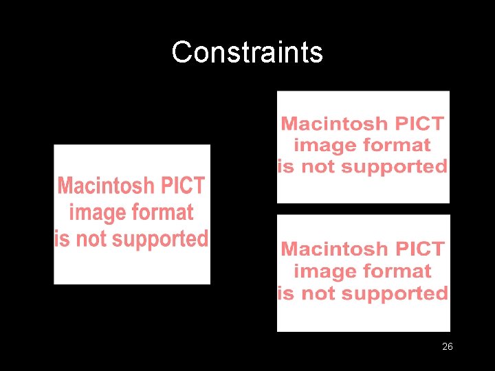 Constraints 26 