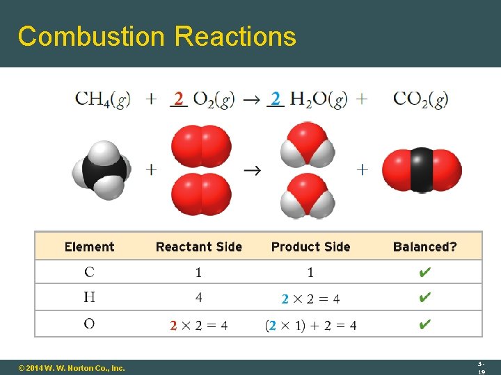 Combustion Reactions © 2014 W. W. Norton Co. , Inc. 319 