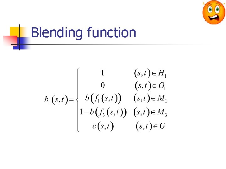 Blending function 