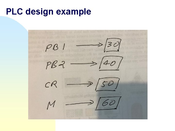 PLC design example PLC design example
