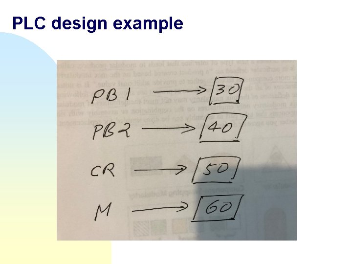 PLC design example 