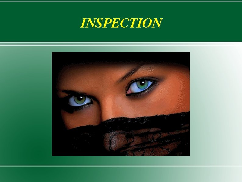 INSPECTION 