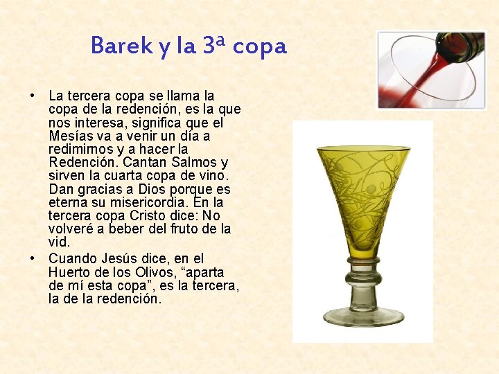 Barek y la 3ª copa • La tercera copa se llama la copa de