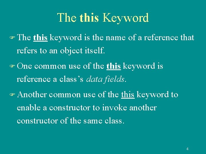 Chapter 10 Thinking in Objects 1 Immutable Objects