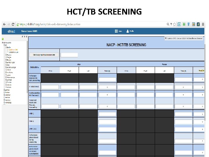 HCT/TB SCREENING 