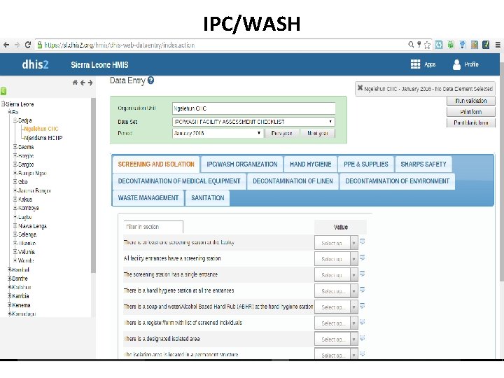IPC/WASH 