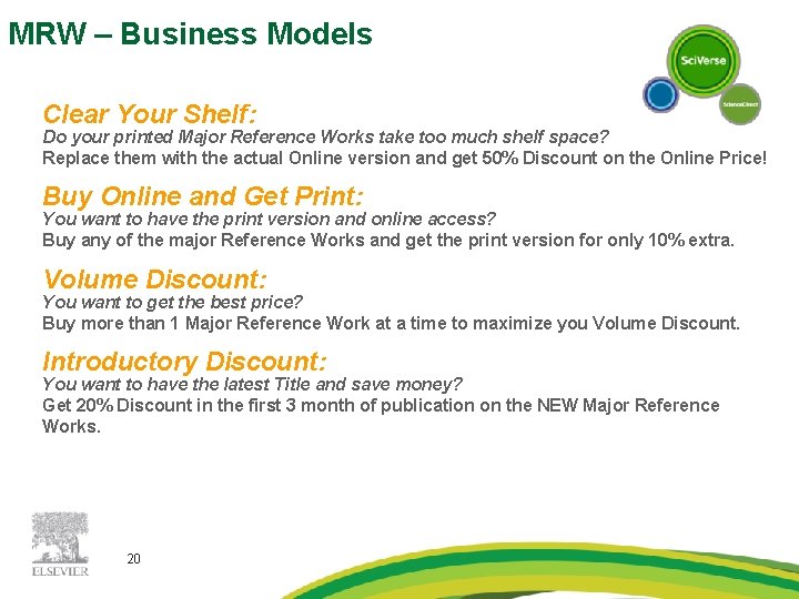 MRW – Business Models Clear Your Shelf: Do your printed Major Reference Works take