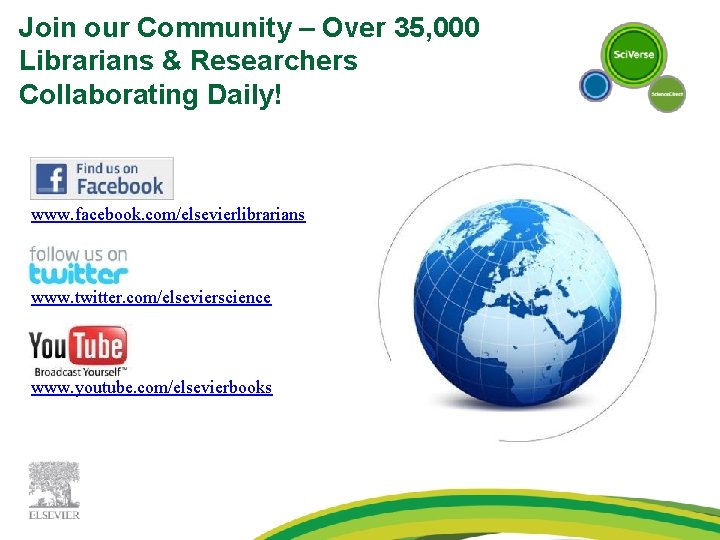 Join our Community – Over 35, 000 Librarians & Researchers Collaborating Daily! www. facebook.
